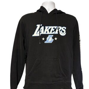 Men’s New Era LA Lakers Black Hoodie Sweatshirt Size M